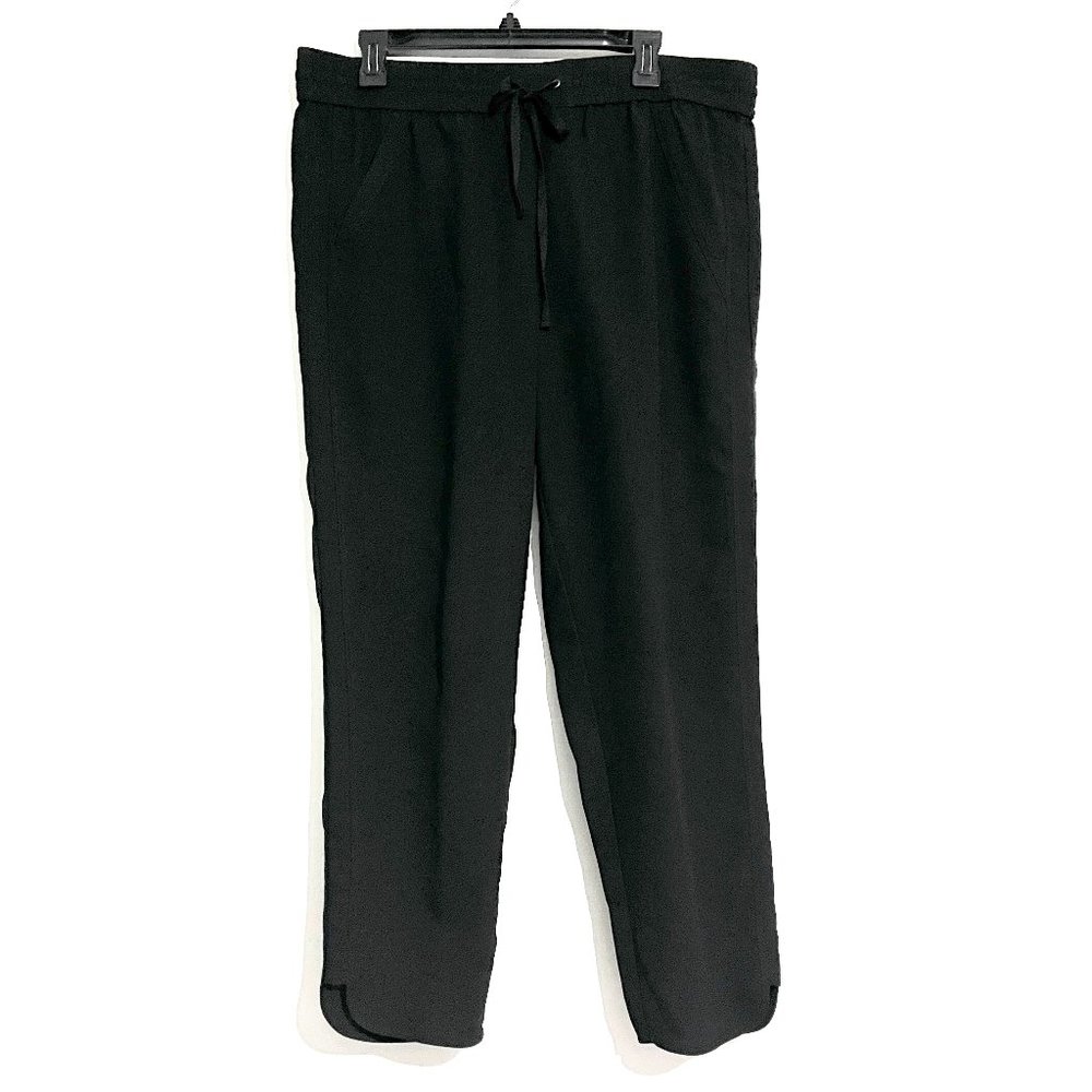 Lou & Grey Cropped Elastic Drawstring Waist Lounge Pants